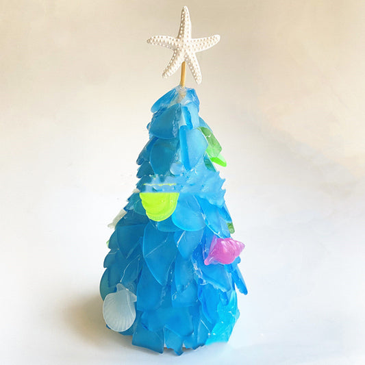 Árbol de Navidad Azul de Cristal DIY - Decoración Única y Creativa - Image 2