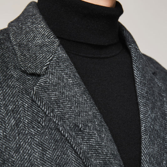 Abrigo Largo de Lana para Hombre - Gabardina Casual de Invierno - Image 2