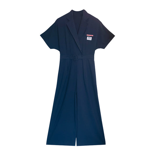Jumpsuit Elegante de Corte Recto y Escote en V - Image 2