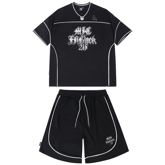Conjunto de Camiseta Estampada de Manga Corta para Hombre - Image 2