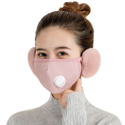 Mascarilla de algodón para mujer con válvula de respiración - Image 2