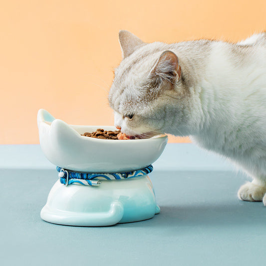 Comedero para Gatos con Protección Cervical de Cerámica - Image 2