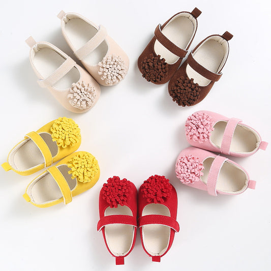 Zapatos para bebé con flores de colores - Calzado suave y flexible - Image 2