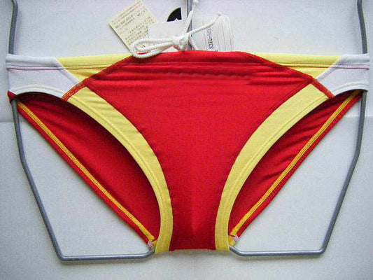 Bóxer de Baño Hombre Clásico Tricolor Rojo Blanco Amarillo - Image 2