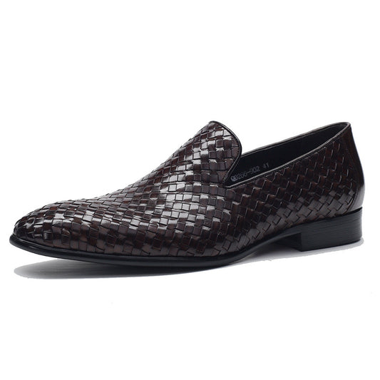 Zapatos de Cuero Tejido para Hombre - Calzado Empresarial Premium - Image 2