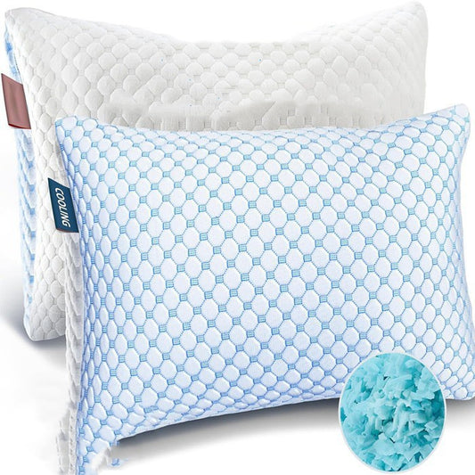 Almohada de Espuma Viscoelástica con Gel Refrescante y Núcleo de Espuma Triturada - Image 2