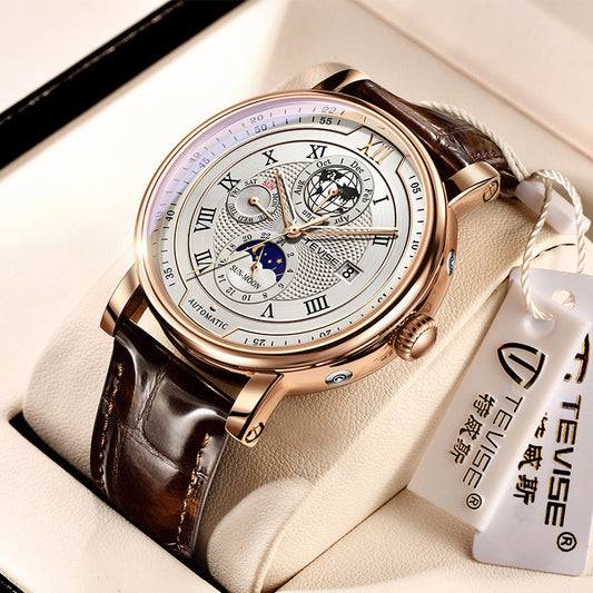 Reloj Automático Fases Lunares Resistente al Agua para Hombre - Image 2