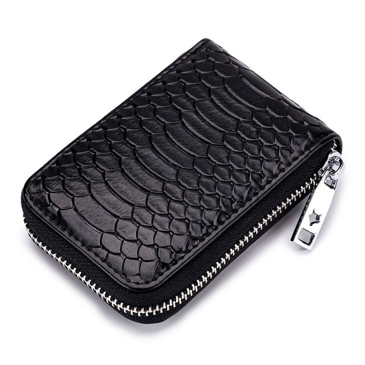 Monedero Pequeño para Tarjetas y Monedas con Patrón de Serpiente para Mujer - Image 2