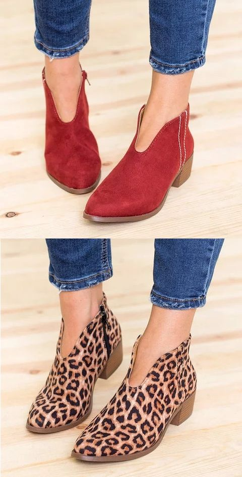 Botas de Cuero con Borlas y Punta Cuadrada - Estilo Leopardo para Mujer - Image 2