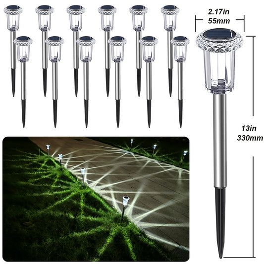 Lámpara Solar LED Blanca para Jardín y Espacios Decorativos - Image 2