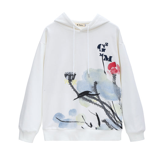 Sudadera con Capucha Estampado Loto Tinta para Niños - Image 2