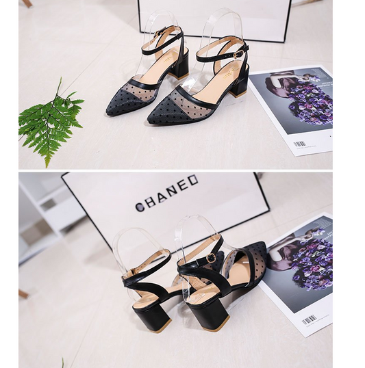 Sandalias Planas de Malla Punteada - Cómodas y Versátiles para Primavera y Verano - Image 2