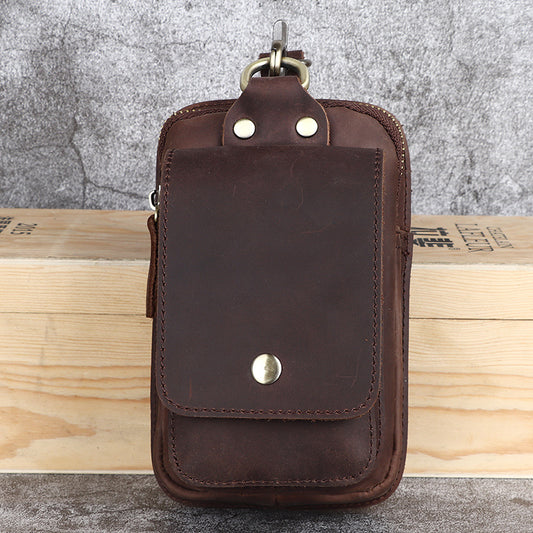 Bolsa de Cintura en Cuero Crazy Horse - Cartera Funcional para Hombre - Image 2