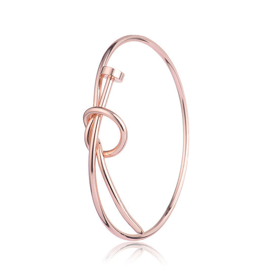 Pulsera de Cobre Tejida con Nudos y Tornillos - Image 2