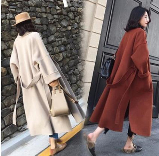 Abrigo de Lana Midi Elegante Hasta la Rodilla - Image 2