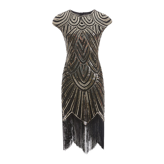 Vestido de Lentejuelas con Flecos y Trenzas - Image 2