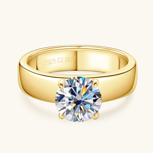 Anillo de Boda Moissanita Diseño Europeo y Americano - Image 2