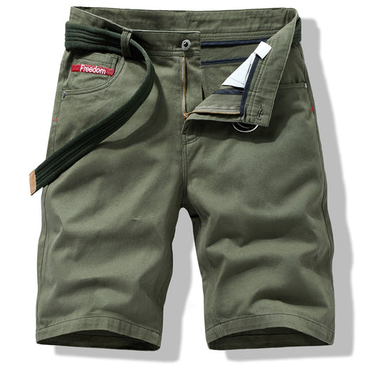 Pantalones Cargo Cortos Holgados Lisos para Hombre - Image 2