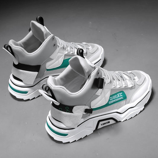 Zapatillas Deportivas Altas para Hombre con Combinación de Colores - Image 2
