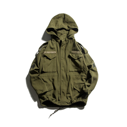 Chaqueta Deportiva Hip Hop Retro con Capucha y Bordados para Niños - Image 2