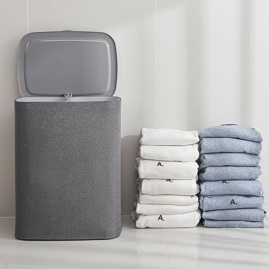 Canasta de Tela para Ropa Sucia con Tapa - Organizador Multifunción - Image 2