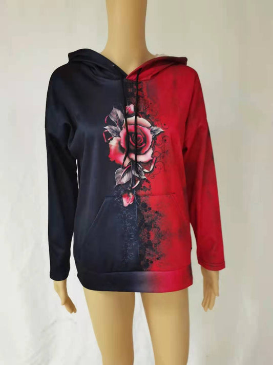 Abrigo Sudadera Estampado Suelto con Capucha para Otoño e Invierno - Image 2