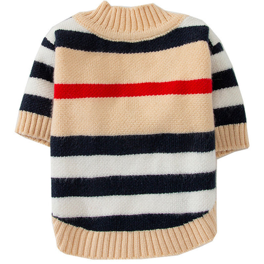 Cardigan Tejido a Rayas para Perros - Abrigo Cómodo y Elegante - Image 2