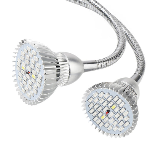 Lámpara LED de Cultivo Dual 10W con Pinza de Escritorio y Cuello Flexible - Image 2