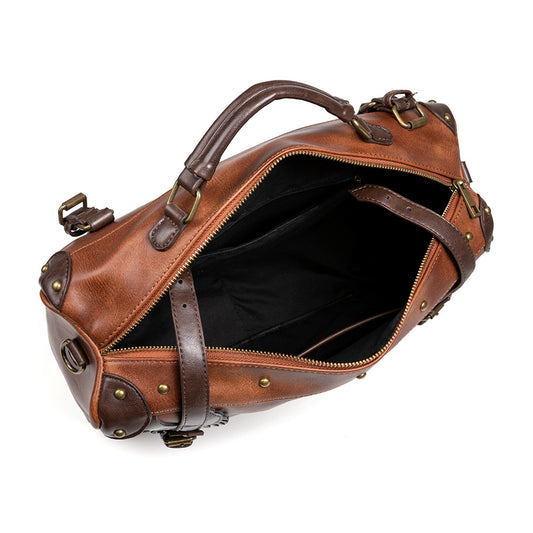 Mochila Steampunk Retro Marrón para Mujer - Estilo Vintage Outdoor - Image 2