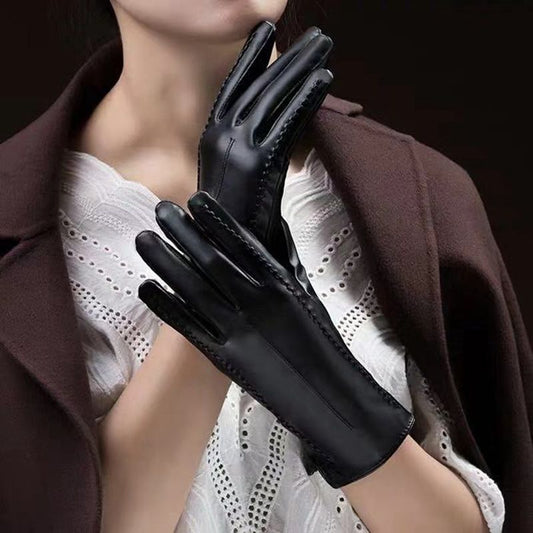 Guantes de Cuero PU Acolchados para Invierno - Image 2