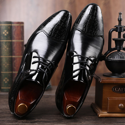Zapatos Formales de Cuero con Cordones - Estilo Británico Elegante - Image 2