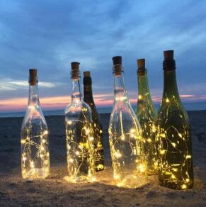 Luces LED para Botellas de Vino 2M - Guirnalda Decorativa 20 Leds Alambre de Cobre - Image 2