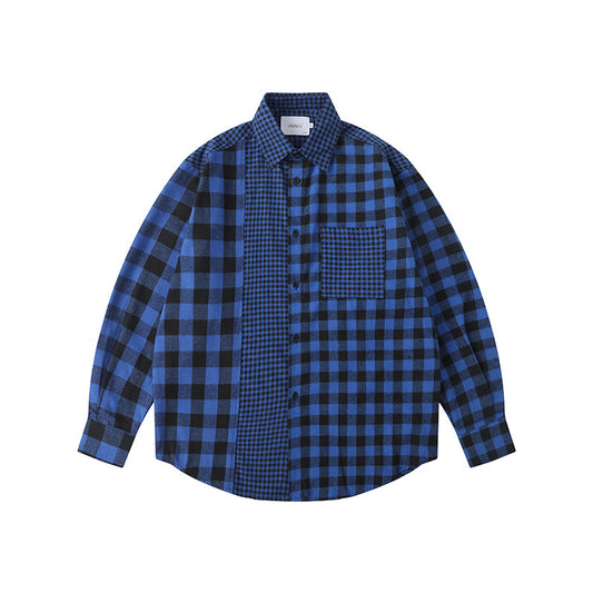 Camisa de Cuadros con Solapa para Hombre - Manga Larga - Image 2