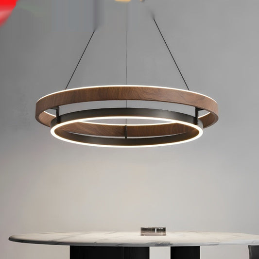 Lámpara de Techo Minimalista Moderna con Acabado Madera Italiana - Image 2