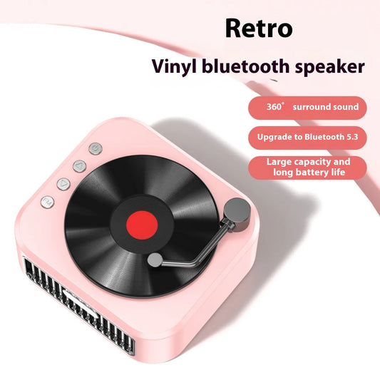 Tocadiscos Retro Bluetooth con Altavoz Portátil - Reproductor de Vinilo Vintage - Image 2