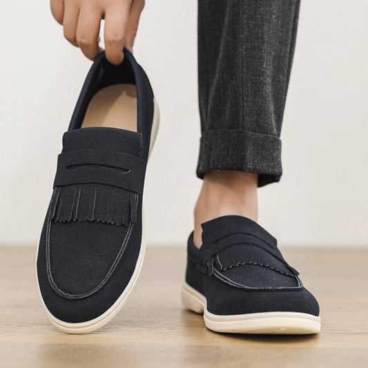 Mocasines de Cuero Mate para Hombre - Calzado Slip-on Elegante - Image 2