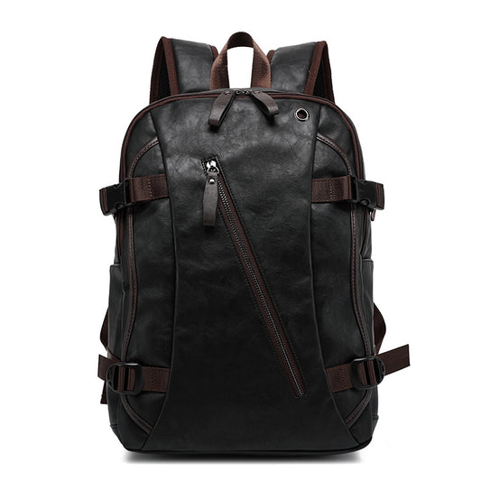 Mochila Escolar Hombre Estilo Coreano Cuero Premium - Bolsa Casual Moderna - Image 2