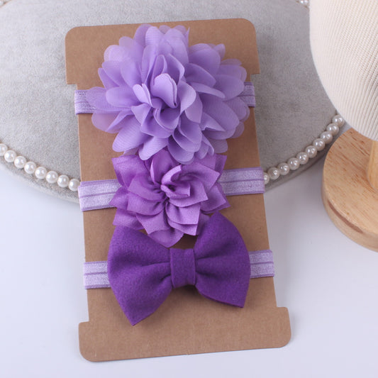 Set de 3 Bandas Elásticas Floral para Bebé - Image 2