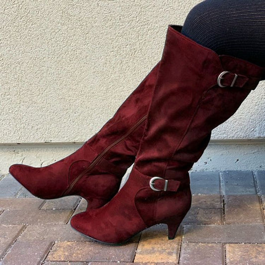 Botas de Cuero Tacón Stiletto Caña Alta - Otoño Invierno - Image 2