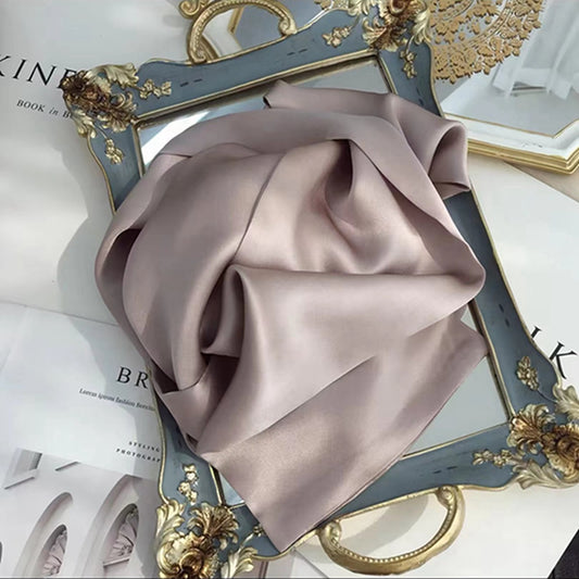 Pañuelo Monocromático de Doble Capa con Cintas para Mujer - Image 2