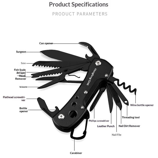 Cuchillo Plegable Multifuncional Portátil - Herramienta de Supervivencia Compacta - Image 2