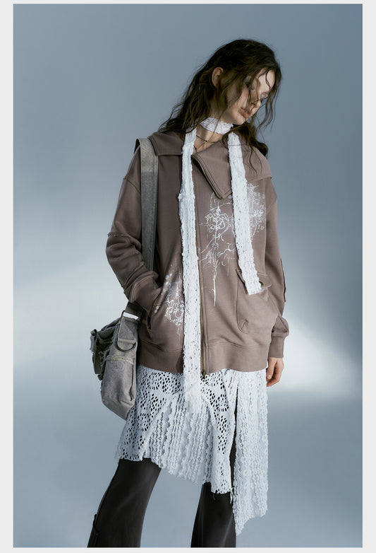 Sudadera Asimétrica Estilo Relajado para Mujer - Image 2
