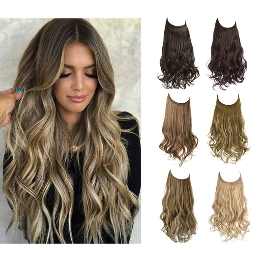 Extensiones de Cabello Degradado Multicolor Efecto Onda Marina - Image 2