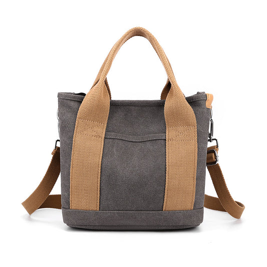 Bolsa de Lona Estilo Coreano de Gran Capacidad para Viajes y Uso Diario - Image 2