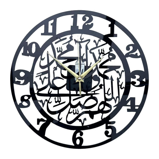 Reloj de Pared Acrílico Negro Aven - Decoración Moderna - Image 2