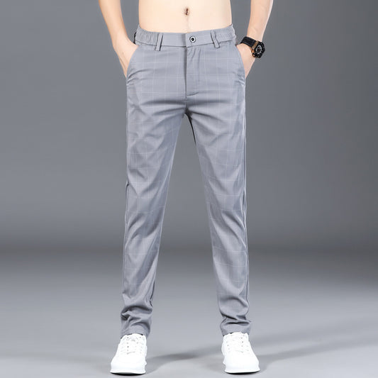 Pantalones de Vestir Cuadros Negros para Hombre - Image 2
