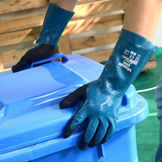 Guantes de Trabajo Largos Impermeables Recubiertos de Nitrilo - Image 2