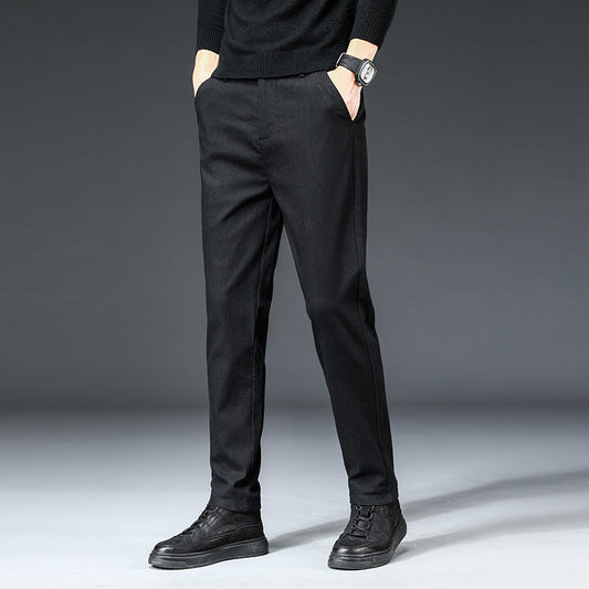 Pantalones Casuales Slim Straight para Hombre - Otoño e Invierno - Image 2