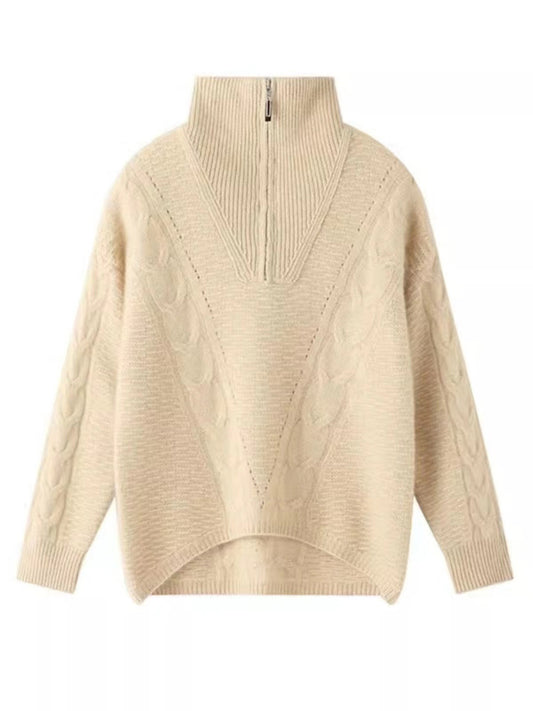 Suéter de Lana para Mujer Cuello Abierto Efecto Reductor - Image 2