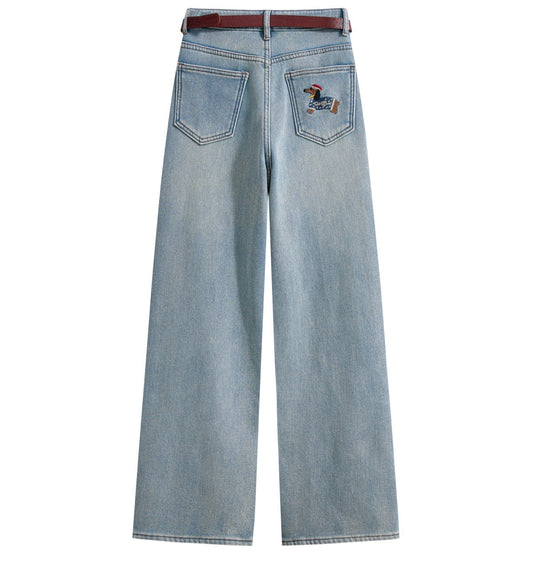 Jeans Rectos Talle Alto Térmicos con Forro Polar y Efecto Adelgazante - Image 2